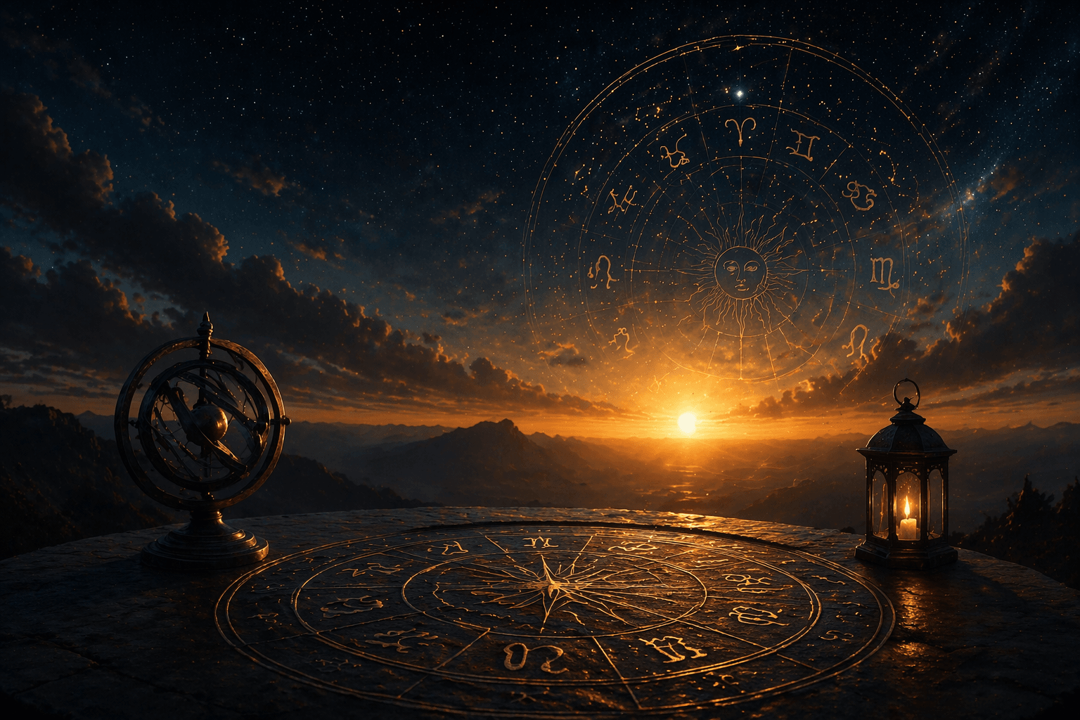 Horoscop — cerul cu constelații